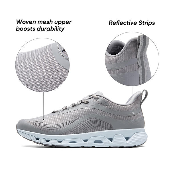 [MovePlush] Men's Lightweight Athletic Sneakers - GREY - 7